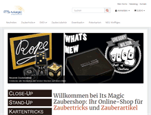 Tablet Screenshot of itsmagic-zaubershop.de
